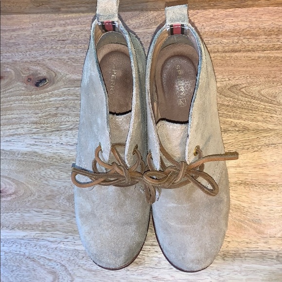 Sperry tan suede wedges - Picture 4 of 7